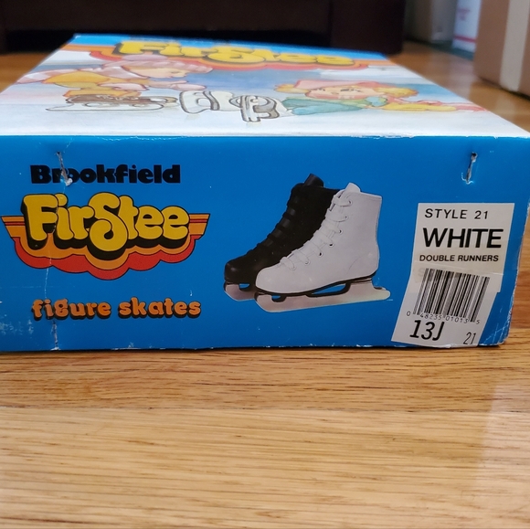 Brookfield Firstee Kids Ice Skates‎ with Two Blade Runners White Size 13J - Picture 2 of 10